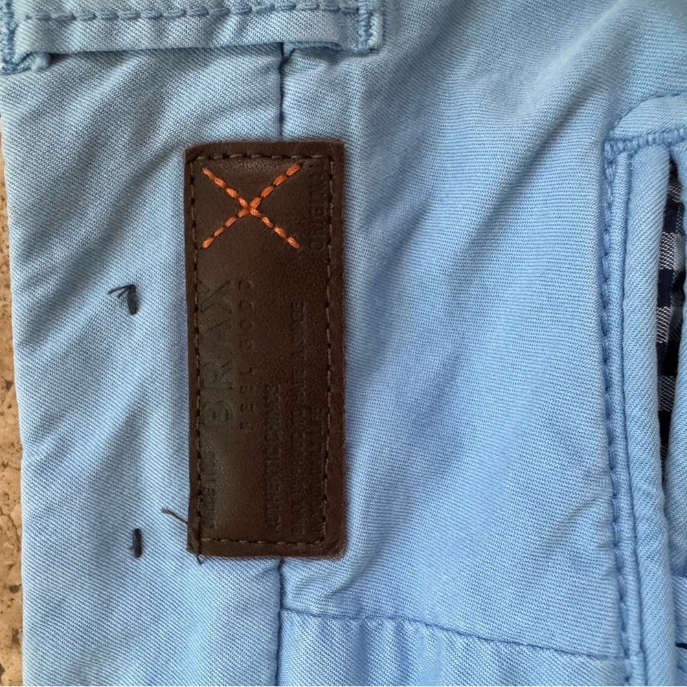 BRAX BABY BLUE CHINO PANTS -SZ 36x34 - Picture 4 of 5